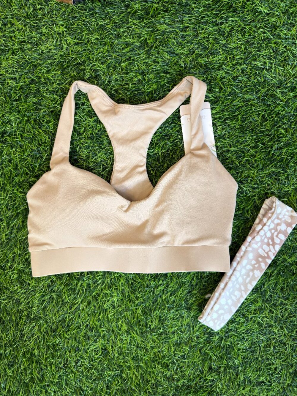 NWT Sports Bra with Headband